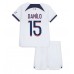 Tanie Strój piłkarski Paris Saint-Germain Danilo Pereira #15 Koszulka Wyjazdowej dla dziecięce 2023-24 Krótkie Rękawy (+ szorty)